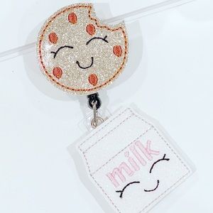 Cookies and milk badge reel